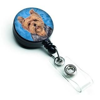 Carolines Treasures SC9123BU-BR Yorkie Retractable Badge Reel Or Id Holder With 