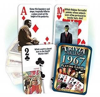 եåХåǥFlickback Media Inc. Flickback 1967 Trivia Playing Cards 50th Birthda