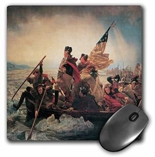 3drose LLC 8?x 8?x 0.25ޥѥåɡ亮ȥCrossing theǥ饦by Emanuel Leutze Amrican