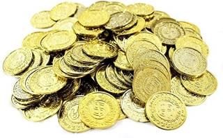 AmscanAmscan Plastic Gold Coins Value Pack 400 Ct. 392612 
