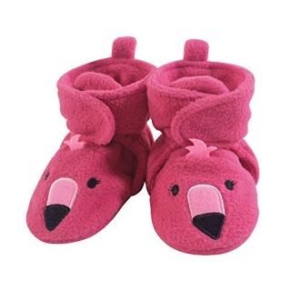 Hudson Baby Unisex Cozy Fleece Booties Pink Flamingo 18-24 Months