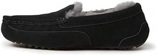 Fireside by Dearfoams Men's Moccasin Slipper Black 10 M US