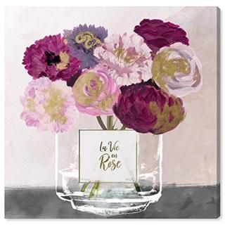 The Oliver Gal Artist Co. Floral Wall Art Canvas Prints 'La Vie En Rose' Home D?
