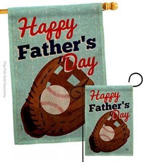 Ornament Collection Father's Day Game Burlap Garden House Flag-Set Family Dad Da