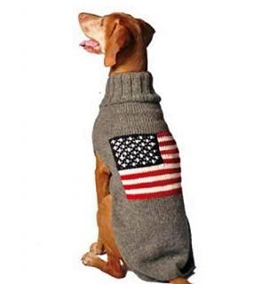 Chilly Dog American Flag Dog Sweater XX-Small by Chilly Dog