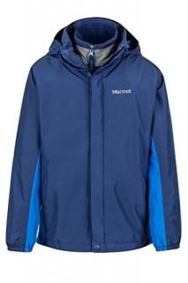 Marmot Northshore Boys' Waterproof Hooded Rain Jacket with Removable Fleece Line