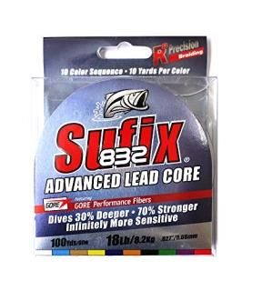 5.4kg/200-Yard Spool - Sufix 832 Lead Core Fishing Line