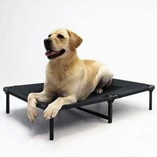 Lucky Dog 42'' Elevated Pet Bed Cot  Indoor & Outdoor Use  Gray