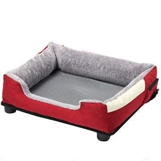 Pet Life Dream Smart Electronic Heating and Cooling Smart Pet Bed- Large/Burgund