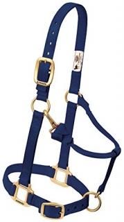 2.5cm Average Horse Navy - Weaver Leather Adjustable Horse Halter