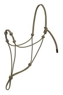 Average Black/Tan - Weaver Leather Silvertip Four Knot Rope Halter