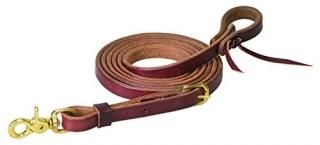 1.6cm x 2.4m Roper Rein/Solid Brass - Weaver Leather Working Cowboy Split Rein