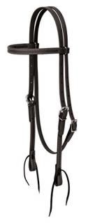 Black - Weaver Leather Brahma Webb Brow Band Headstall