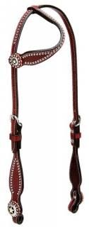 Sliding Ear Headstall - Weaver Leather Texas Star Collection
