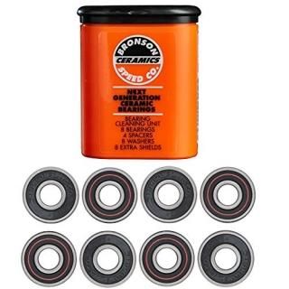 Bronson Speed Ceramic Skateboard Bearings Cleaning Unit Spacers Washers Extra Sh