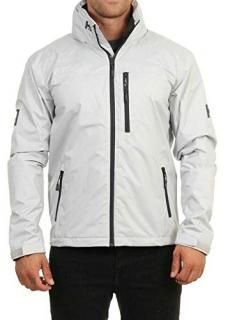 Helly Hansen Men's Crew Hooded Waterproof Windproof Breathable Rain Coat Jacket 