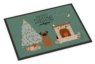 Caroline's Treasures Brindle ܥ ꥹޥ ߤ /ޥå 24x36 ɥޥå ޥ顼