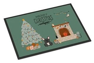 Caroline's Treasures Black French Bulldog Christmas Everyone Indoor or Outdoor M