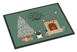Caroline's Treasures Black White French Bulldog Christmas Everyone Indoor or Out
