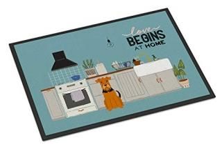 Caroline's Treasures Airedale Kitchen Scene Indoor or Outdoor Mat 24x36 doormats