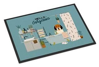Caroline's Treasures Petit Basset Griffon Veenden in Bathtub Indoor or Outdoor M
