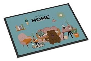Caroline's Treasures Chocolate Chow Sweet Home Indoor or Outdoor Mat 24x36 doorm