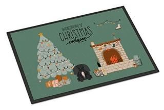 Caroline's Treasures Black Pekingese Christmas Everyone Indoor or Outdoor Mat 24