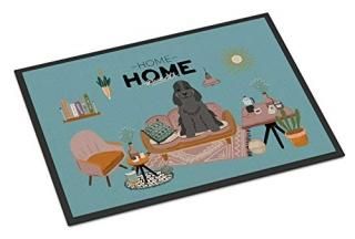 Caroline's Treasures Black Cocker Spaniel Sweet Home Indoor or Outdoor Mat 24x36