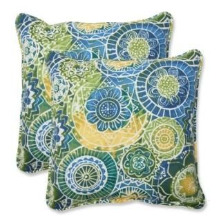 Pillow Perfect Outdoor Omnia Lagoon Throw Pillow 47cm Set of 2