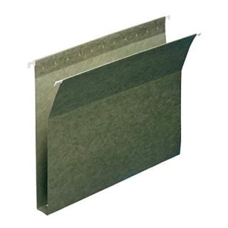 1 Capacity Box Bottom Hanging File Folders Letter Green 25/Box  