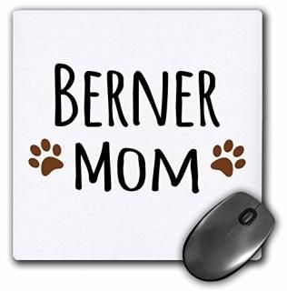 3drose Berner Mom??Bernese Mountain Dog??֥饦Muddy Paw Prints??ޥѥåɡ8? 8 M