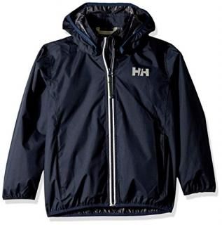 Helly Hansen Kids Helium Jacket Packable Rain Coat 597 Navy 8