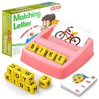 HahaGift Educational Toys for 2-5 Year Old Girl Gifts Matching Letter Learning G