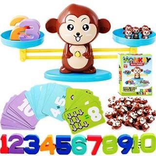 CozyBomB Monkey Balance Counting Cool Math Games - STEM Toys for 3 4 5 Year olds