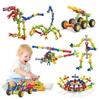 Caferria Kids Building Kit STEM Toys 110 Pcs Educational Construction Engineerin