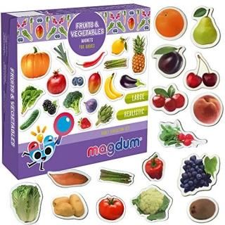 MAGDUM PHOTO FRUITs&Berries&VEGETABLEs-50 magnets for kitchen -real LARGE fridge