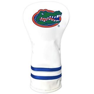 Team Golf NCAA Florida Gators White Vintage Driver Golf Club Headcover Form Fitt