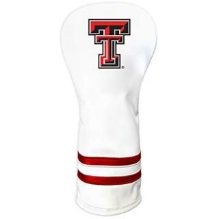 Team Golf NCAA Texas Tech Red Raiders White Vintage Fairway Golf Club Headcover 