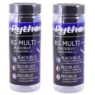 Python 3 Ball Can RG Multi Colored Racquetballs Endorsed by Racquetball Legend R