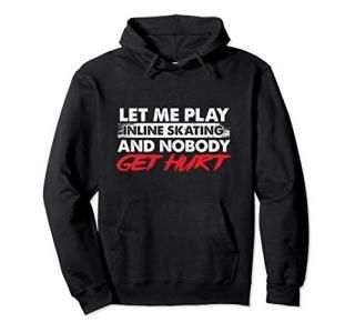 Speed Player Rollerblade Skate Inline Hurt Joke Gift Pullover Hoodie