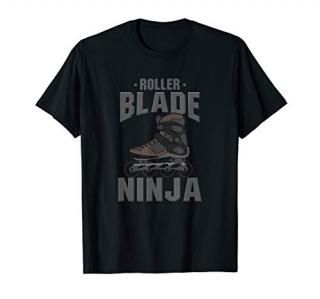 Rollerblade Ninja roller derby Skating Skater T-Shirt