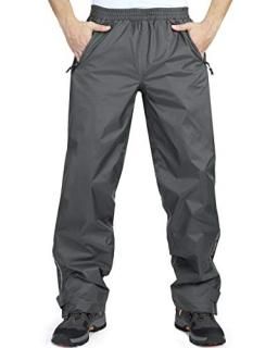 33000ft Men's Rain Pants Lightweight Waterproof Rain Over Pants Windproof Outdoo