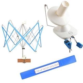 Yarn Ball Winder and Yarn Umbrella Swift with Skein Holder Basic Combo Set 141