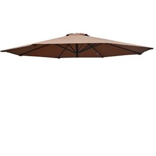 BenefitUSA Umbrella Cover Canopy 9ft 8 Rib Patio Replacement Top Outdoor-Brown