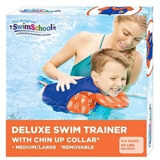 SwimSchool Swim Trainer Vest with UPF50 Shoulder Sleeves Stretchable Fabric Flex
