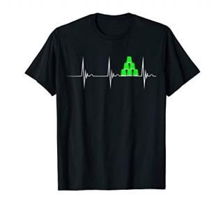 Speed Stacking Heartbeat EKG Sport Stacker Pulse Line TShirt