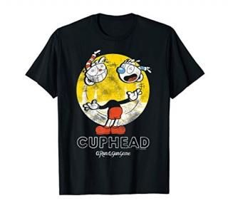 Cuphead With Mugman Head Juggling Graphic T-Shirt