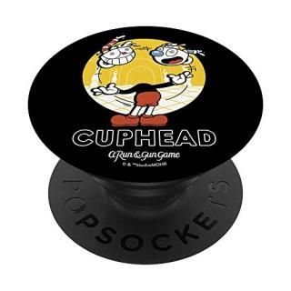 Cuphead With Mugman Head Juggling PopSockets PopGrip Swappable Grip for Phones &