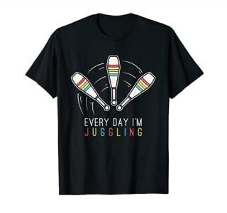 Three Juggling Clubs Juggler T-Shirt