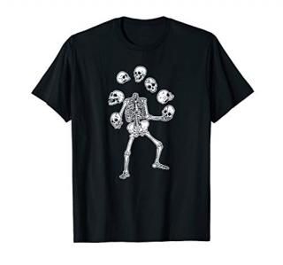 Skeleton Juggling Skulls T-shirt